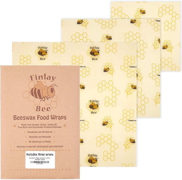 Finlay Bee | Beeswax Food Wraps | Three Handmade Food Wraps