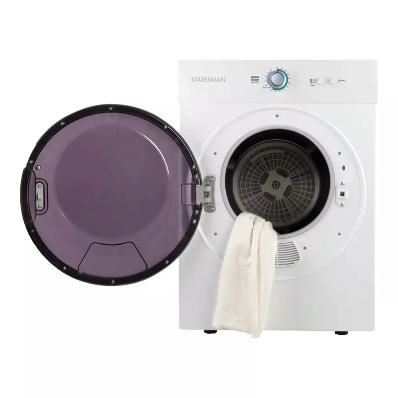 Statesman TD03VFW 3kg Load, 49cm Wide, Mini Compact Vented Tumble Dryer, White