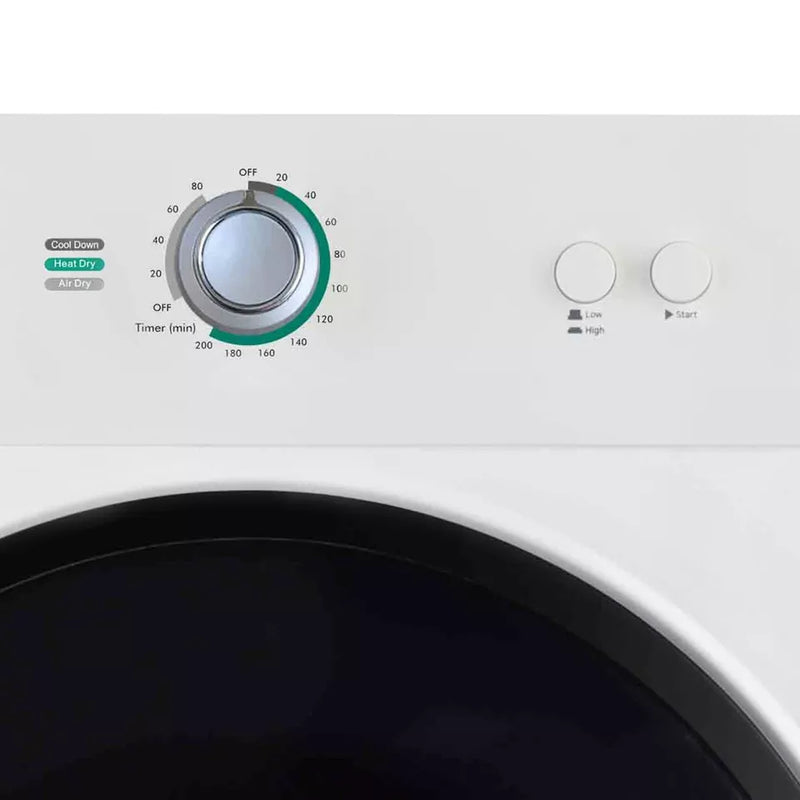 Statesman TD03VFW 3kg Load, 49cm Wide, Mini Compact Vented Tumble Dryer, White